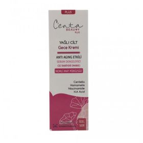 Centa Beauty Anti Aging Etkili Yağlı Ciltler İçin 50 ml Gece Kremi