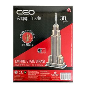 Ceo Ahşap 34 Parça Empire State Binası Puzzle