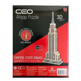 Ceo Ahşap 34 Parça Empire State Binası Puzzle