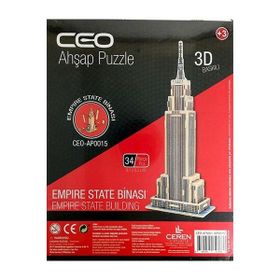 Ceo Ahşap 34 Parça Empire State Binası Puzzle