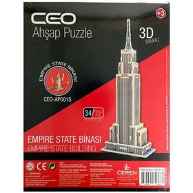 Ceo Ahşap 34 Parça Empire State Binası Puzzle