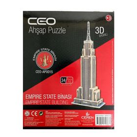 Ceo Ahşap 34 Parça Empire State Binası Puzzle