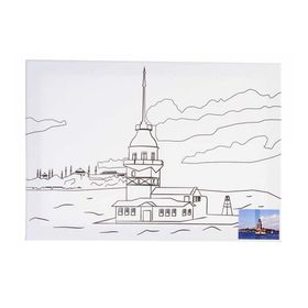 Ceoart 35x50 cm Kız Kulesi Desenli Tuval