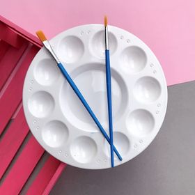 Ceoart Plastik Yuvarlak Fırçalı Palet
