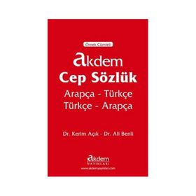 Cep Sözlük Türkçe Arapça - Akdem Yayınları