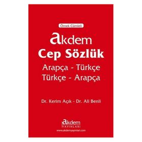 Cep Sözlük Türkçe Arapça - Akdem Yayınları