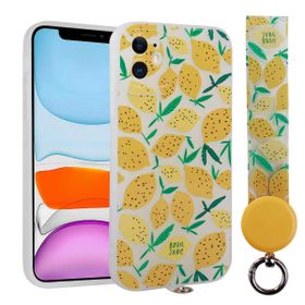 Ceponya Apple iPhone 11 Desenli El Askılı İpli Arte Silikon Kapak Kılıf