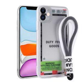 Ceponya Apple iPhone 11 Desenli El Askılı İpli Astana Silikon Kapak Kılıf