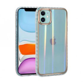 Ceponya Apple iPhone 11 Desenli Parlayan Transparan Avva Kapak Kılıf
