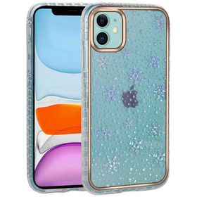 Ceponya Apple iPhone 11 Desenli Parlayan Transparan Avva Kapak Kılıf