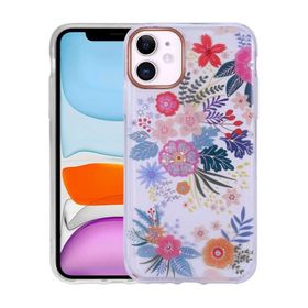 Ceponya Apple iPhone 11 Desenli Simli Sert İnka Kapak Kılıf