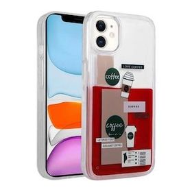 Ceponya Apple iPhone 11 Desenli Sıvılı Drink Silikon Kapak Kılıf