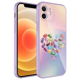 Ceponya Apple İphone 11 Kamera Korumalı Renkli Tasarım Kadife İç Yüzey Silikon Kılıf