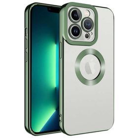 Ceponya Apple iPhone 11 Pro Max Köşeleri Renkli Şeffaf Kamera Korumalı Silikon Luxury Kapak Kılıf