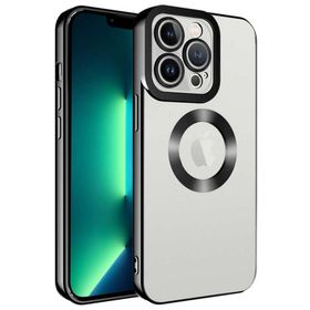 Ceponya Apple iPhone 11 Pro Max Köşeleri Renkli Şeffaf Kamera Korumalı Silikon Luxury Kapak Kılıf