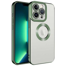 Ceponya Apple iPhone 11 Pro Max Köşeleri Renkli Şeffaf Kamera Korumalı Silikon Luxury Kapak Kılıf