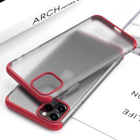 Ceponya Apple iPhone 11 Pro Nili Bordo Kenarlı Kapak Kılıf
