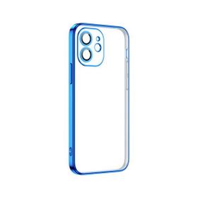 Ceponya Apple iPhone 11 Şeffaf Elektroplatin Kamera Korumalı Silikon Kılıf