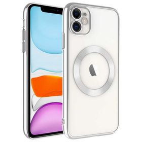 Ceponya Apple iPhone 11 Wireless Şarj Özellikli Sert Pc Riksos Magsafe Kapak Kılıf