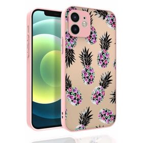 Ceponya Apple İphone 12 Desenli Kamera Korumalı Nora Silikon Kapak Kılıf