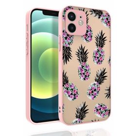Ceponya Apple İphone 12 Desenli Kamera Korumalı Nora Silikon Kapak Kılıf