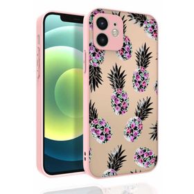 Ceponya Apple İphone 12 Desenli Kamera Korumalı Nora Silikon Kapak Kılıf