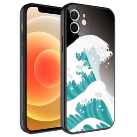 Ceponya Apple iPhone 12 Kamera Korumalı Desenli Sert Silikon Epoksi Kapak Kılıf