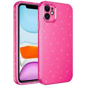 Ceponya Apple iPhone 12 Kamera Korumalı Simli Lüks Koton Kapak Kılıf
