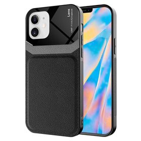Ceponya Apple iPhone 12 Kılıf ?Deri Görünümlü Emiks Kapak