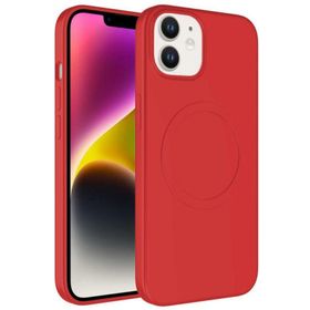 Ceponya Apple iPhone 12 Magsafe Wireless Şarj Özellikli Pastel Renk Silikon Mat Kapak Kılıf