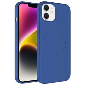 Ceponya Apple iPhone 12 Magsafe Wireless Şarj Özellikli Pastel Renk Silikon Mat Kapak Kılıf