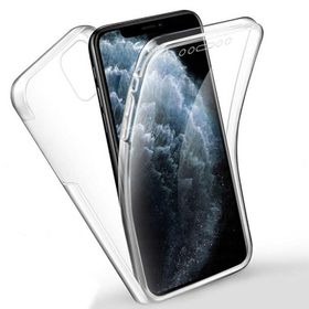 Ceponya Apple iPhone 12 Pro 360 Tam Koruma Şeffaf Silikon Kılıf