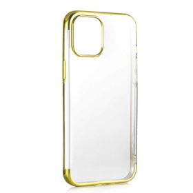 Ceponya Apple İphone 12 Pro İnce Köşeleri Renkli Şeffaf Silikon Kılıf