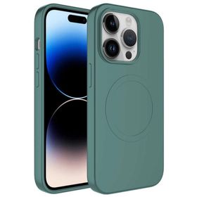 Ceponya Apple iPhone 12 Pro Magsafe Wireless Şarj Özellikli Pastel Renk Silikon Mat Kapak Kılıf