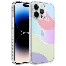 Ceponya Apple İphone 12 Pro Max Airbag Kenarlı Renkli Desenli Elegans Silikon Kılıf