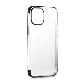 Ceponya Apple İphone 12 Pro Max İnce Köşeleri Renkli Şeffaf Silikon Kılıf