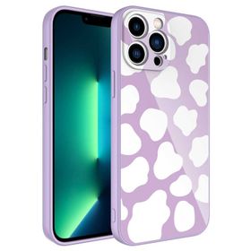 Ceponya Apple iPhone 12 Pro Max Kamera Korumalı Desenli Sert Silikon Epoksi Kapak Kılıf