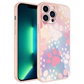 Ceponya Apple iPhone 12 Pro Max Kamera Korumalı Desenli Sert Silikon Epoksi Kapak Kılıf