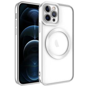 Ceponya Apple iPhone 12 Pro Max Magsafe Wireless Şarj Özellikli Setro Silikon Kılıf