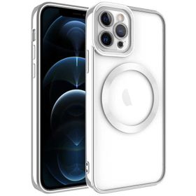 Ceponya Apple iPhone 12 Pro Max Magsafe Wireless Şarj Özellikli Setro Silikon Kılıf