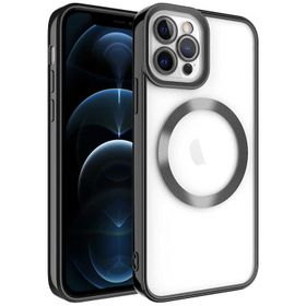 Ceponya Apple iPhone 12 Pro Max Magsafe Wireless Şarj Özellikli Setro Silikon Kılıf