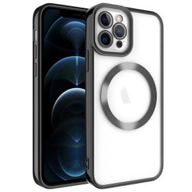 Ceponya Apple iPhone 12 Pro Max Magsafe Wireless Şarj Özellikli Setro Silikon Kılıf
