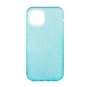Ceponya Apple İphone 12 Pro Max Shining Simli Beyaz Silikon Kılıf