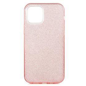 Ceponya Apple İphone 12 Pro Max Shining Simli Beyaz Silikon Kılıf