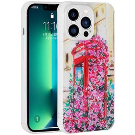 Ceponya Apple iPhone 12 Pro Max Simli Desenli Kamera Korumalı Parlak Popy Kapak Kılıf