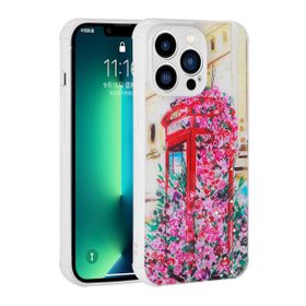 Ceponya Apple iPhone 12 Pro Max Simli Desenli Kamera Korumalı Parlak Popy Kapak Kılıf