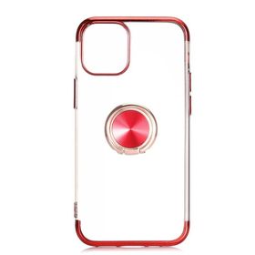 Ceponya Apple İphone 12 Pro Max Siyah Kenarlı Şeffaf Gess Silikon Kılıf