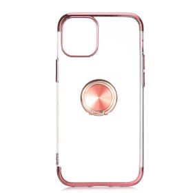 Ceponya Apple İphone 12 Pro Max Siyah Kenarlı Şeffaf Gess Silikon Kılıf