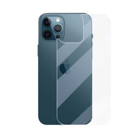 Ceponya Apple iPhone 12 Pro Maxi Glass Şeffaf Arka Temperli Cam Koruyucu