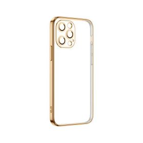 Ceponya Apple İphone 12 Pro Şeffaf Elektroplatin Kamera Korumalı Silikon Kılıf